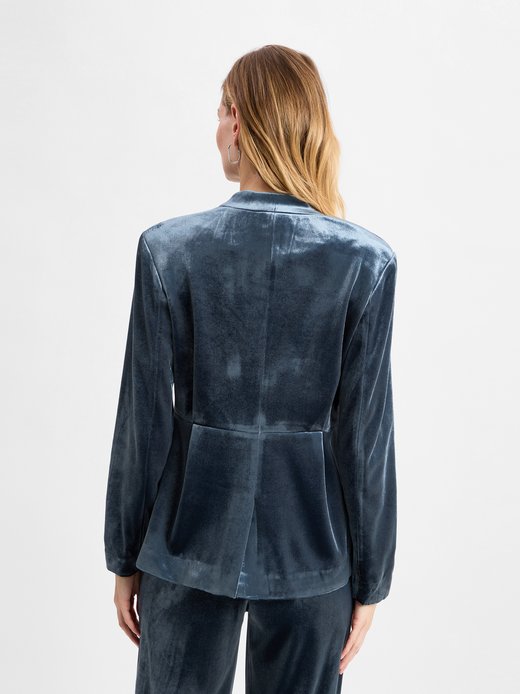 Aksamitny blezer damski - Sinty