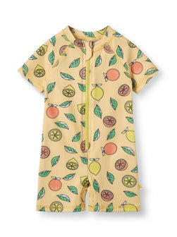 Artikelbild Baby Badeanzug von Småfolk in gelb gemustert
