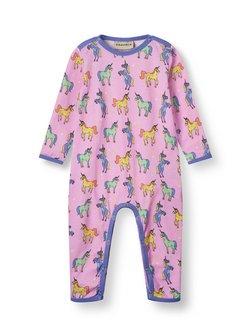 Artikelbild Baby Strampler von Småfolk in rosa gemustert