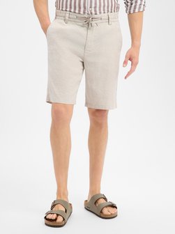 Bermudy męskie z zawartością lnu - Chino_Tapered_DS_3S