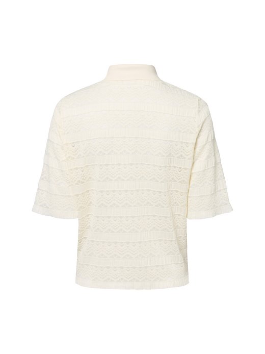 Bluzka damska - Nuvilora - wykonana z koronki