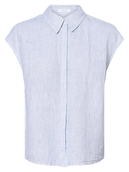 Bluzka damska z dodatkiem lnu – Faara Stripe