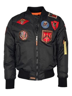 Artikelbild Bomberjacke von Topgun in schwarz uni