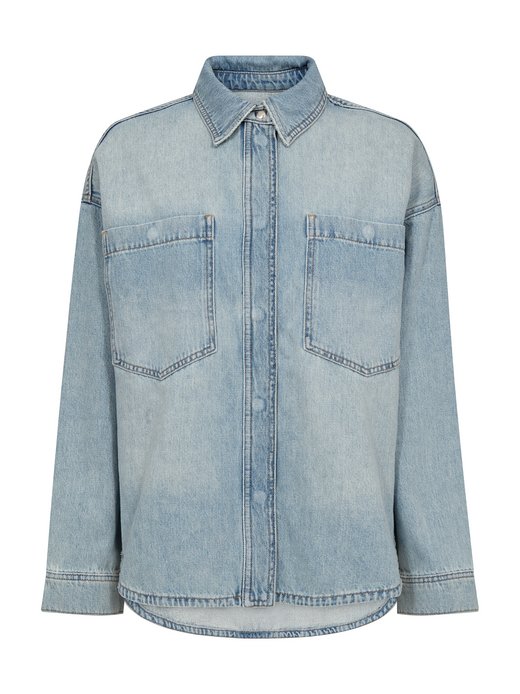 Dżinsowa bluzka damska - Emm Flower Shirt