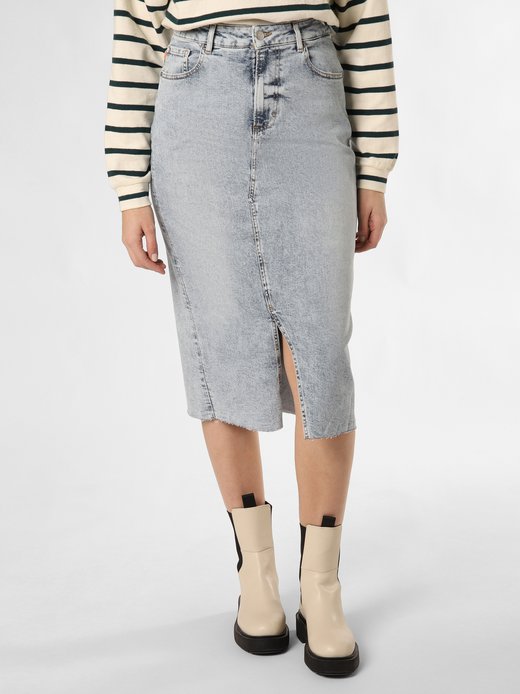 Dżinsowa spódnica damska - C_Denim Skirt Midi