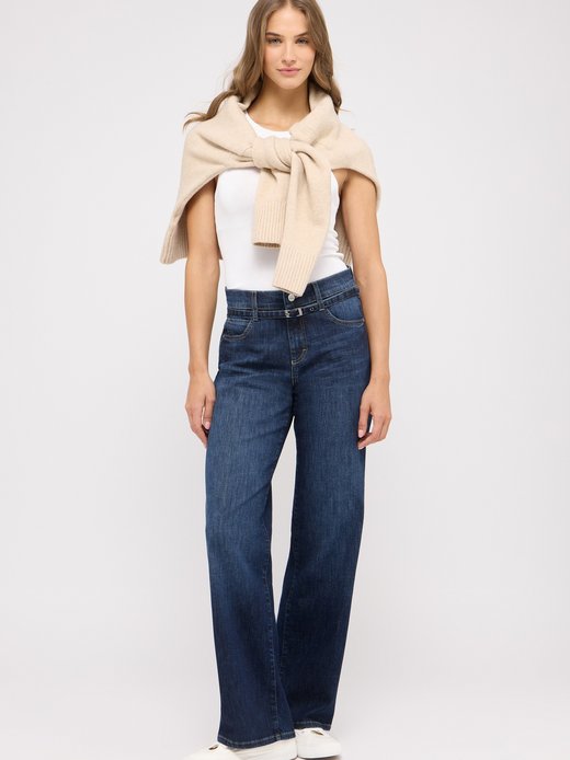 Dżinsy damskie - Liz Belt Wide Leg