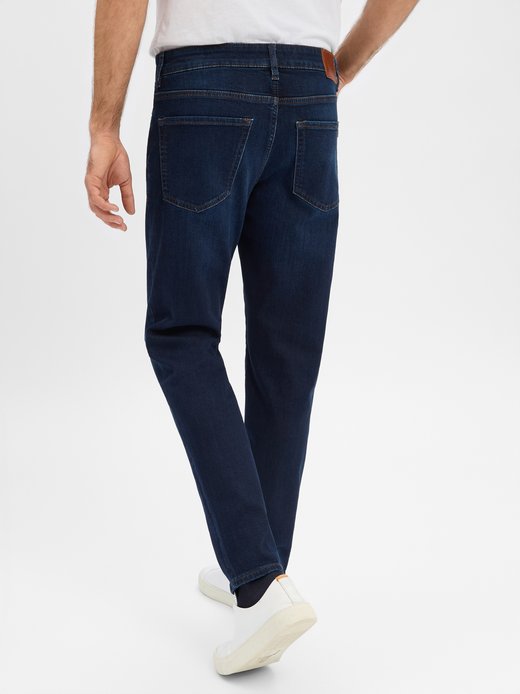 Dżinsy męskie slim tapered fit - Onyx