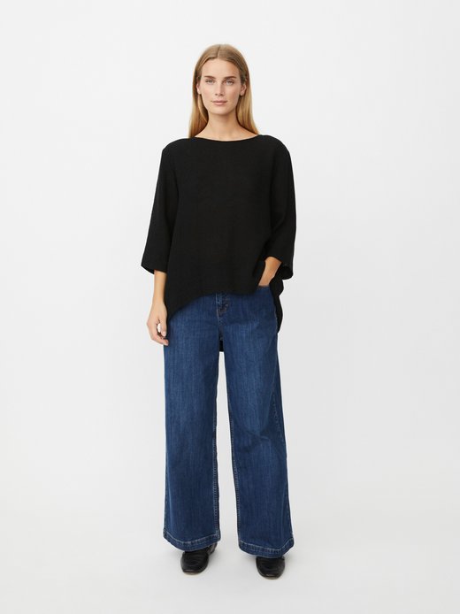 Damen 3/4-Arm Oversize-Bluse