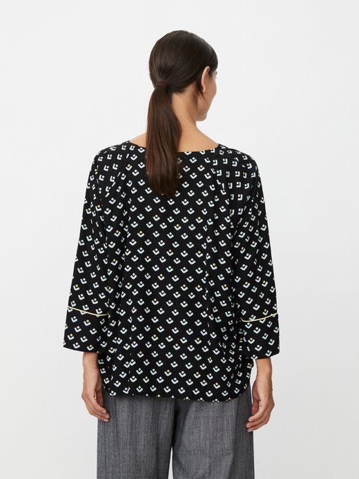 Damen 3/4-Arm Oversize-Bluse