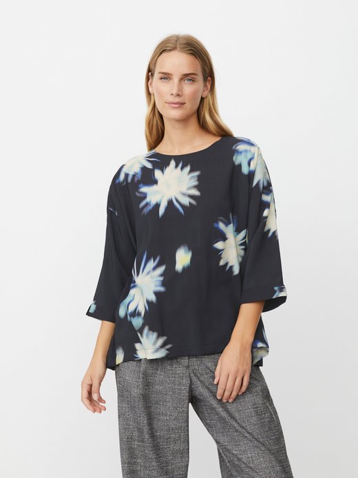 Damen 3/4-Arm Oversize-Bluse