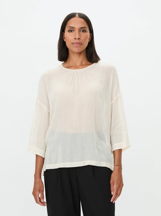Damen 3/4-Arm Oversize-Bluse