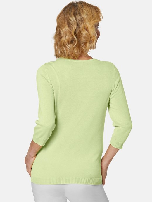 Damen 3/4-Arm-Pullover - Kurzgröße