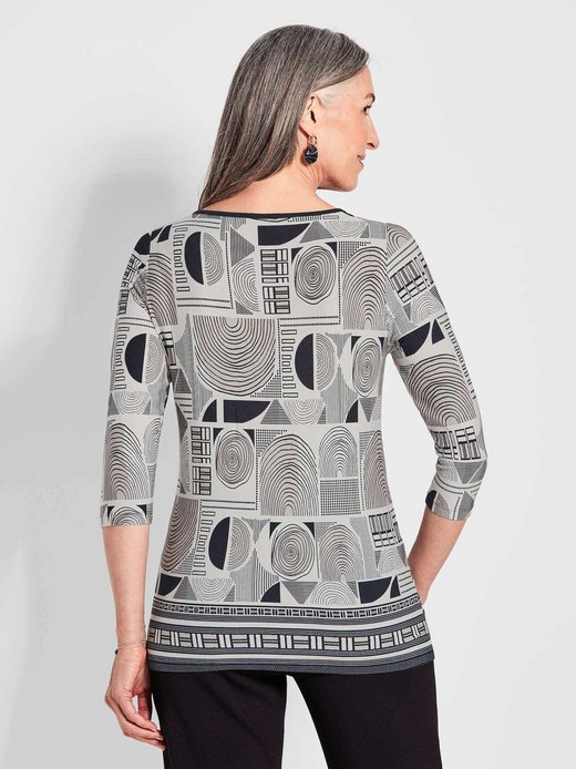 Damen 3/4-Arm-Shirt - Kurzgröße