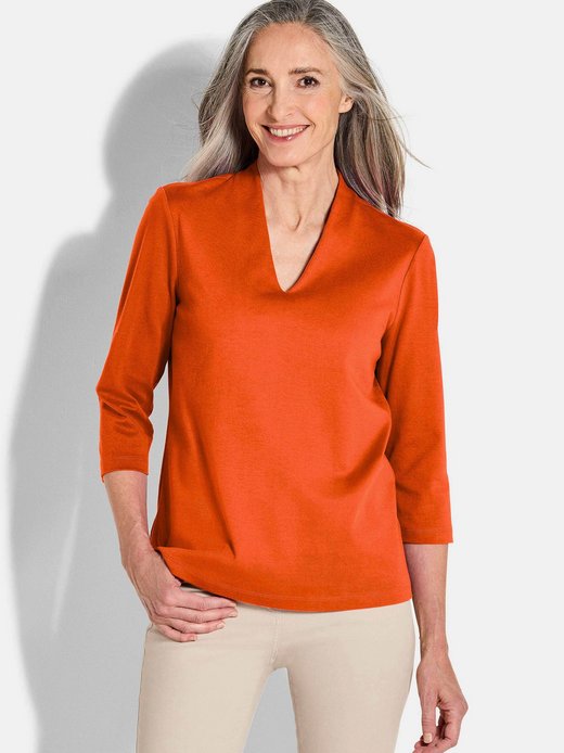Damen 3/4-Arm-Shirt - Kurzgröße