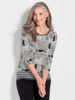 Damen 3/4-Arm-Shirt - Kurzgröße