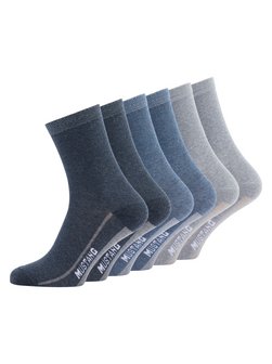 Artikelbild Damen 6er Pack Midi Socken von Mustang in grau uni