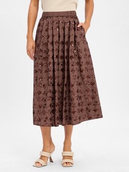 Artikelbild Damen A-Linein-Rock - Tempra von Weekend Max Mara in schoko gemustert
