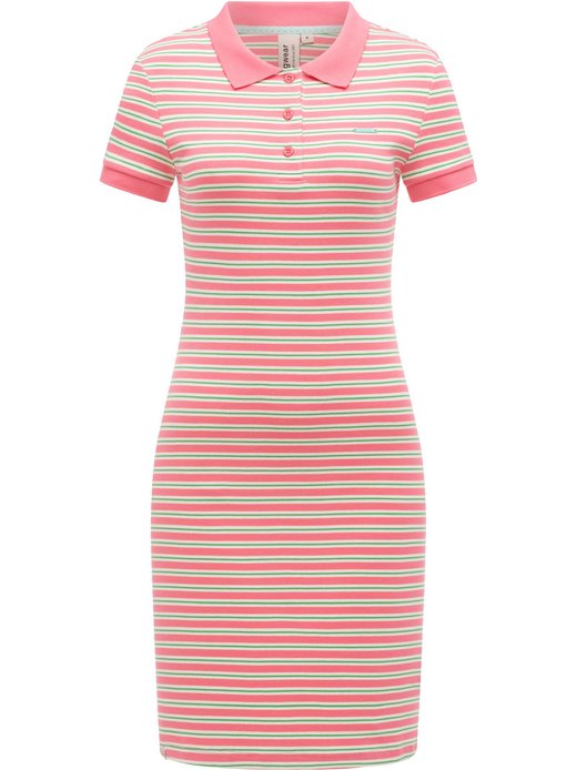 Damen A-Linien-Kleid - Colaro Stripes Dress YOUMODO