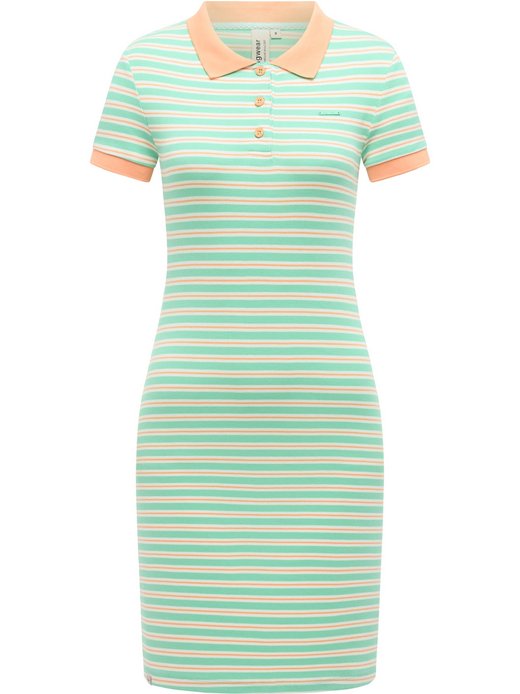 Damen A-Linien-Kleid - Colaro Stripes Dress YOUMODO