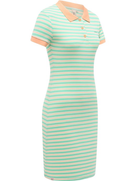 Damen A-Linien-Kleid - Colaro Stripes Dress YOUMODO