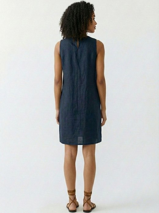 Damen A-Linien-Kleid