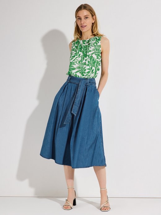 Damen A-Linien-Midiock