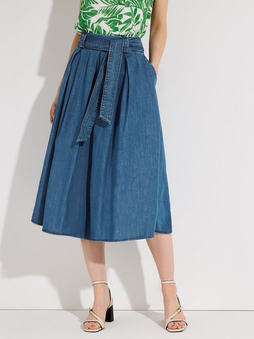 Damen A-Linien-Midiock