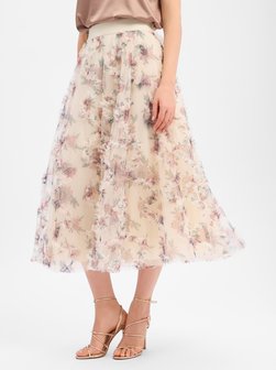 Damen A-Linien-Midirock