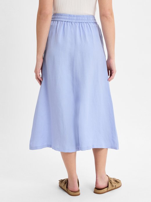 Damen A-Linien-Rock - Leinen-Anteil