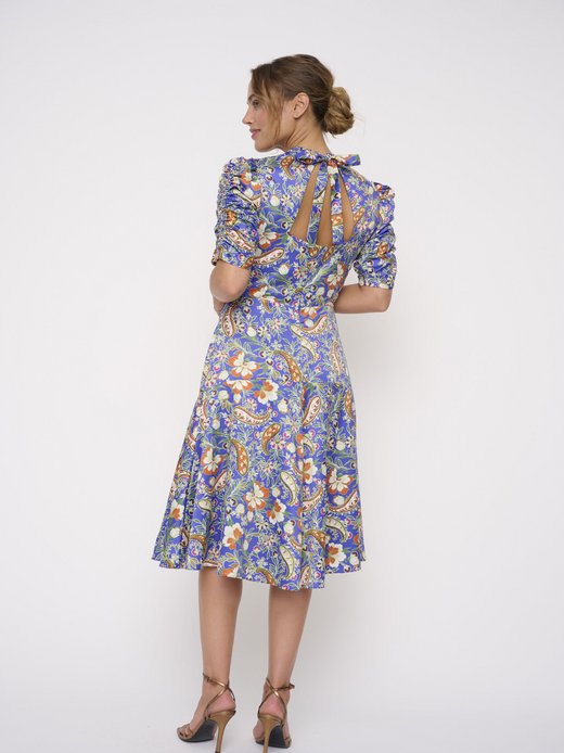 Damen Abendkleid Ruffle Sleeve Midi Kleid