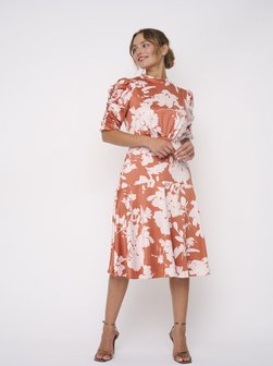 Damen Abendkleid Ruffle Sleeve Midi Kleid