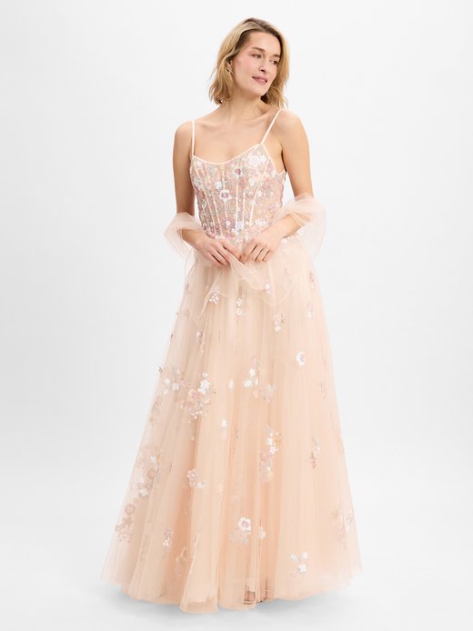 Damen Abendkleid mit Stola