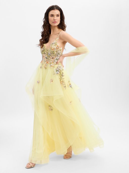 Damen Abendkleid mit Stola