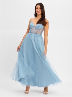Artikelbild Damen Abendkleid von Laona in hellblau uni