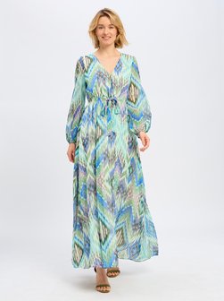 Artikelbild Damen Abendkleid von Swing in aqua mehrfarbig gemustert