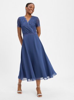 Artikelbild Damen Abendkleid von Swing in blau uni