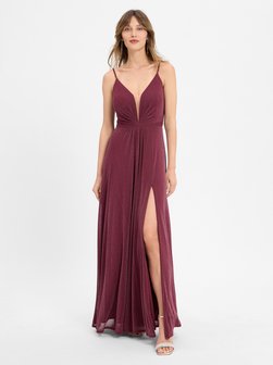 Artikelbild Damen Abendkleid von VM in bordeaux uni
