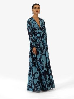 Artikelbild Damen Abendkleid von Kraimod in marine gemustert