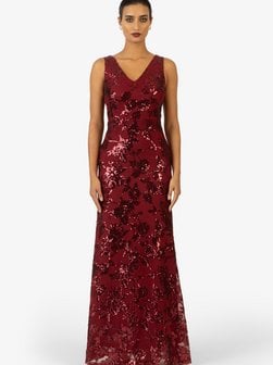 Artikelbild Damen Abendkleid von Kraimod in bordeaux gemustert