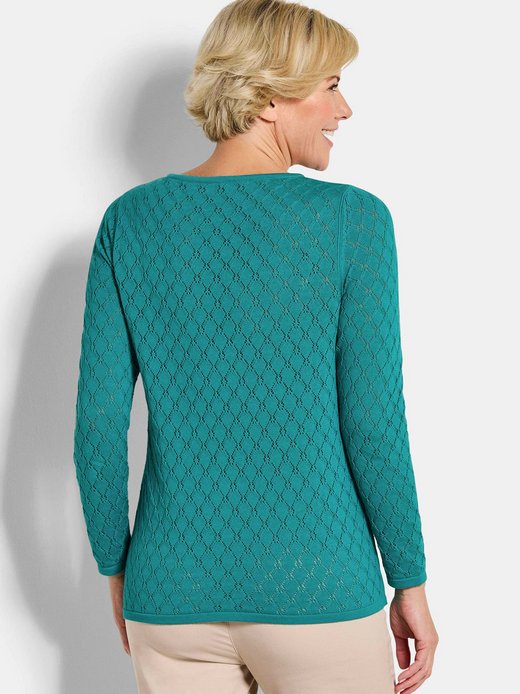 Damen Ajourpullover
