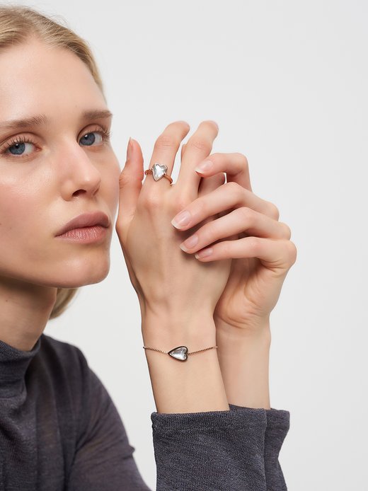 Damen Armband  -  Glass Heart