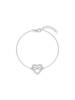 Damen Armband  -  Infinity Heart