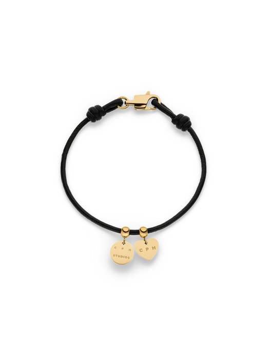 Damen Armband  -  Leather Charms