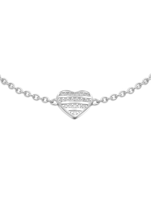 Damen Armband  -  Striped Heart