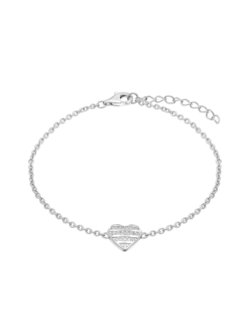 Damen Armband  -  Striped Heart
