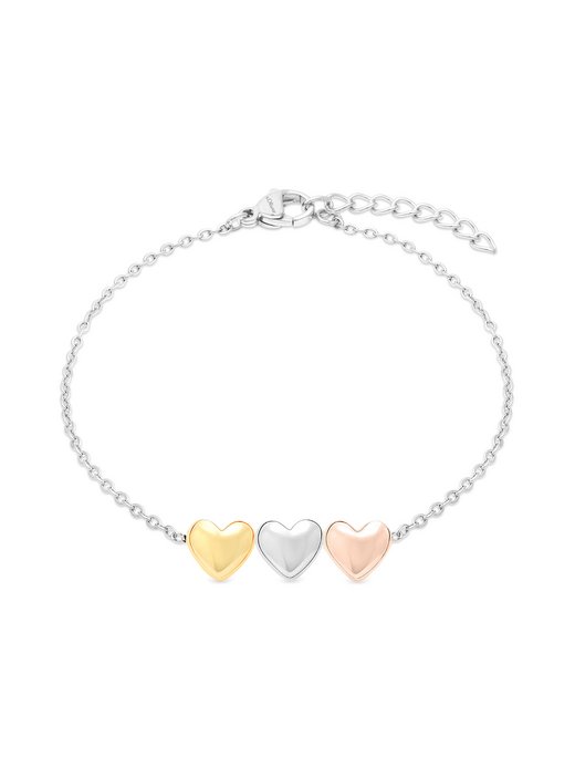 Damen Armband  -  Tricolor Hearts
