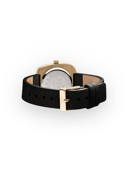 Damen Armbanduhr  -  Curved Leather