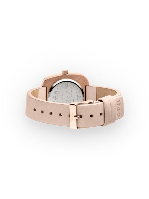 Damen Armbanduhr  -  Curved Leather