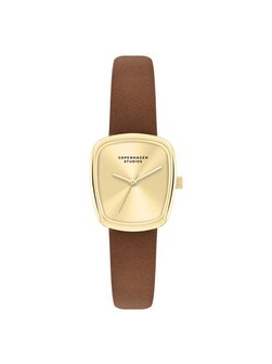 Damen Armbanduhr  -  Mini Curved Leather Watch
