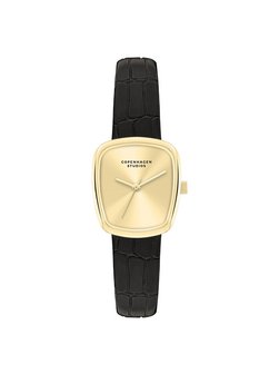 Damen Armbanduhr  -  Mini Curved Leather Watch